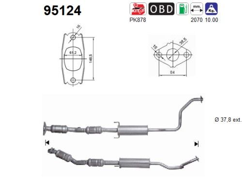 AS 95124 Catalytic Converter