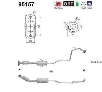 Catalytic Converter AS 95157