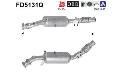 Soot/Particulate Filter, exhaust system AS FD5131Q