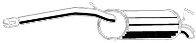 Rear Muffler ASMET 03.096