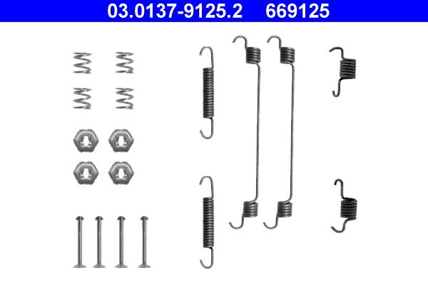 ATE 03.0137-9125.2 Accessory Kit, brake shoes