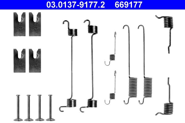 ATE 03.0137-9177.2 Accessory Kit, brake shoes