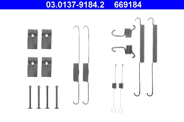 ATE 03.0137-9184.2 Accessory Kit, brake shoes