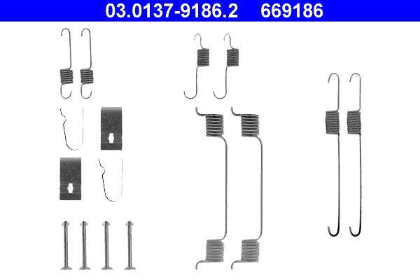 ATE 03.0137-9186.2 Accessory Kit, brake shoes