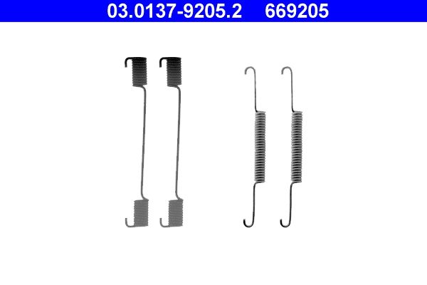 ATE 03.0137-9205.2 Accessory Kit, brake shoes