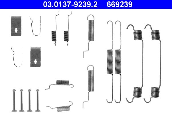 ATE 03.0137-9239.2 Accessory Kit, brake shoes
