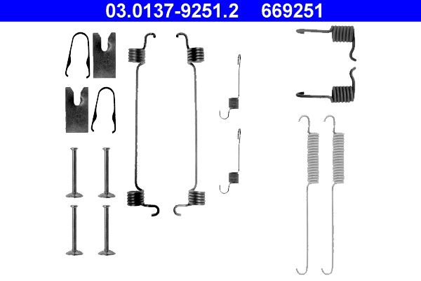 ATE 03.0137-9251.2 Accessory Kit, brake shoes