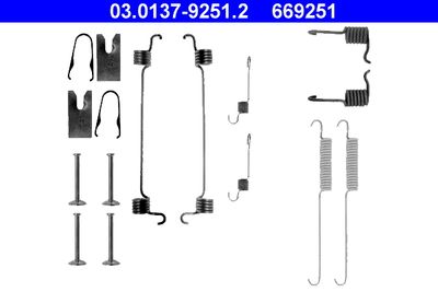 Accessory Kit, brake shoes ATE 03.0137-9251.2