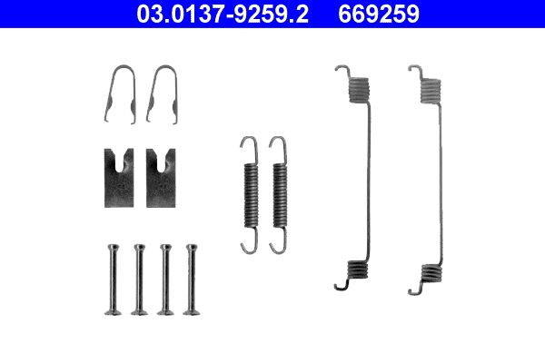 ATE 03.0137-9259.2 Accessory Kit, brake shoes