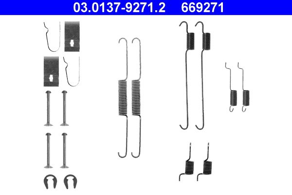 ATE 03.0137-9271.2 Accessory Kit, brake shoes