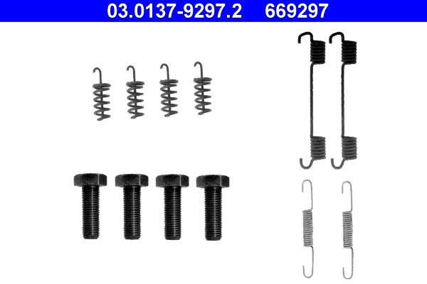 ATE 03.0137-9297.2 Accessory Kit, parking brake shoes