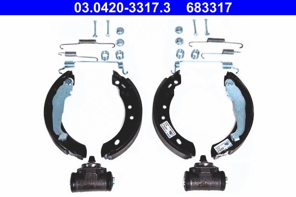 ATE 03.0420-3317.3 Brake Shoe Set