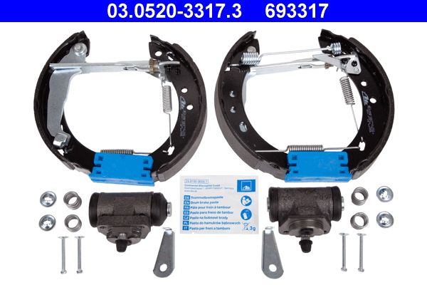 ATE 03.0520-3317.3 Brake Shoe Set