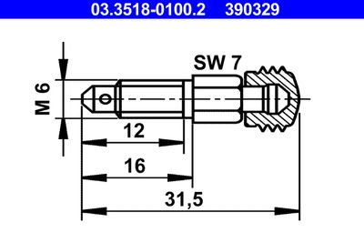 Breather Screw/Valve ATE 03.3518-0100.2