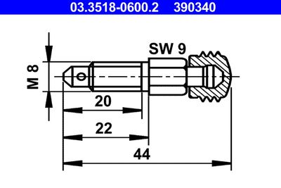 Breather Screw/Valve ATE 03.3518-0600.2