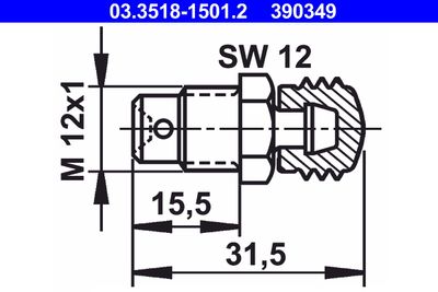 Breather Screw/Valve ATE 03.3518-1501.2
