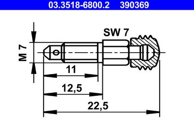 Breather Screw/Valve ATE 03.3518-6800.2