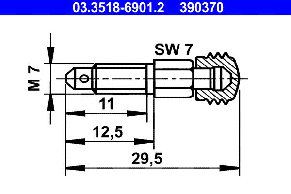 ATE 03.3518-6901.2 Breather Screw/Valve