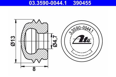 Sealing/Protective Cap ATE 03.3590-0044.1