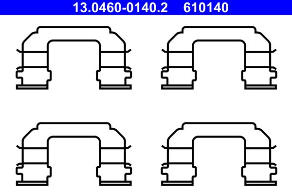 ATE 13.0460-0140.2 Accessory Kit, disc brake pad