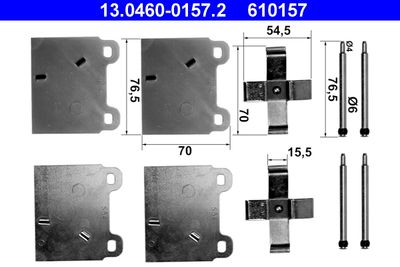 Accessory Kit, disc brake pad ATE 13.0460-0157.2