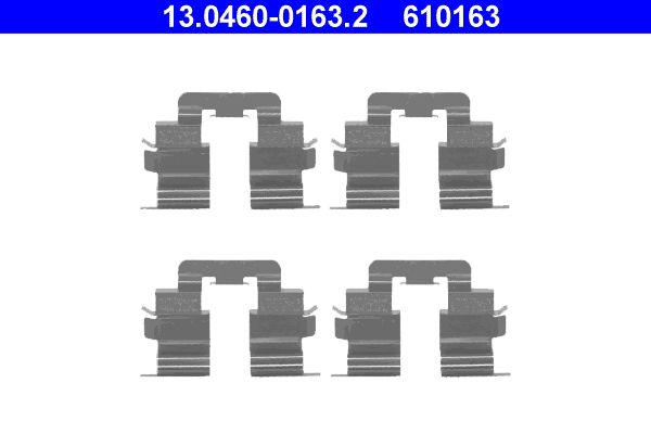 ATE 13.0460-0163.2 Accessory Kit, disc brake pad