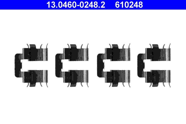 ATE 13.0460-0248.2 Accessory Kit, disc brake pad