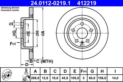Brake Disc ATE 24.0112-0219.1