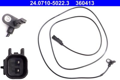 Sensor, wheel speed ATE 24.0710-5022.3