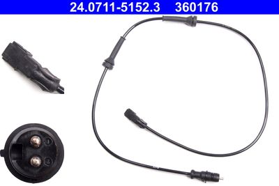 Sensor, wheel speed ATE 24.0711-5152.3
