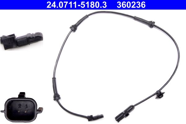 ATE 24.0711-5180.3 Sensor, wheel speed