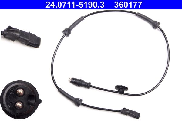 ATE 24.0711-5190.3 Sensor, wheel speed