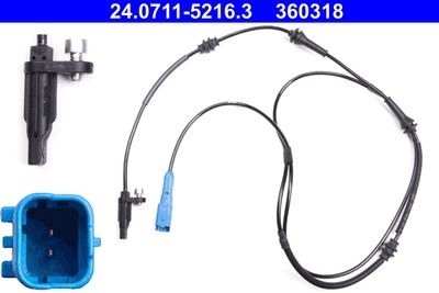 Sensor, wheel speed ATE 24.0711-5216.3