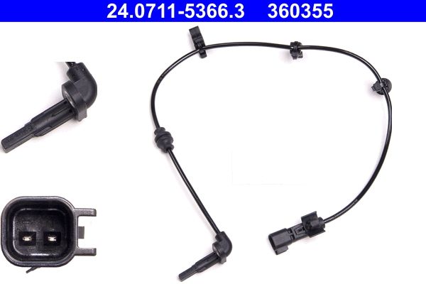 ATE 24.0711-5366.3 Sensor, wheel speed