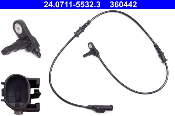 ATE 24.0711-5532.3 Sensor, wheel speed
