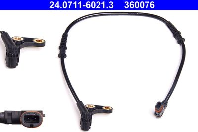 Sensor, wheel speed ATE 24.0711-6021.3