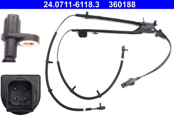 ATE 24.0711-6118.3 Sensor, wheel speed