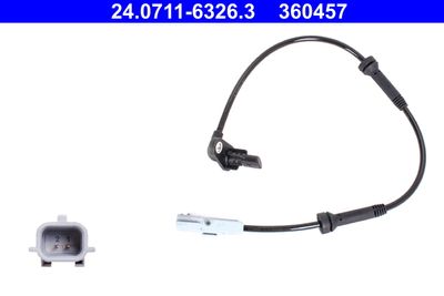 Sensor, wheel speed ATE 24.0711-6326.3