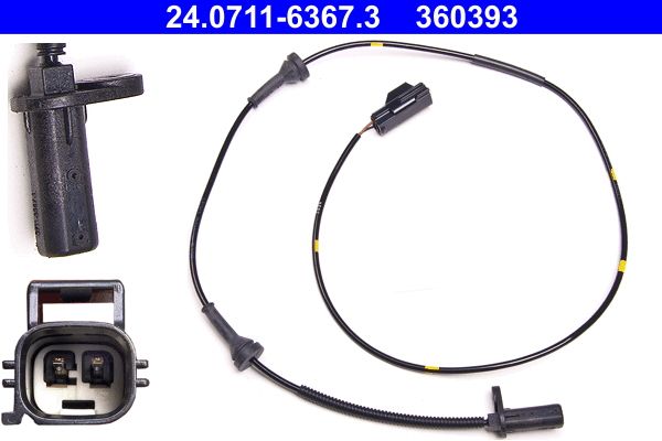 ATE 24.0711-6367.3 Sensor, wheel speed