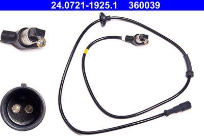 Sensor, wheel speed ATE 24.0721-1925.1