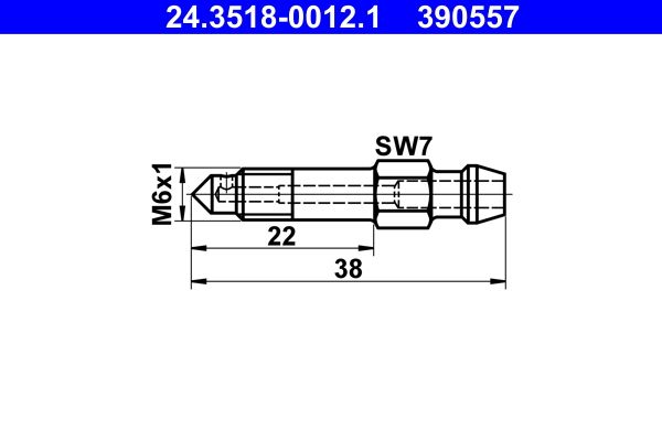 ATE 24.3518-0012.1 Breather Screw/Valve