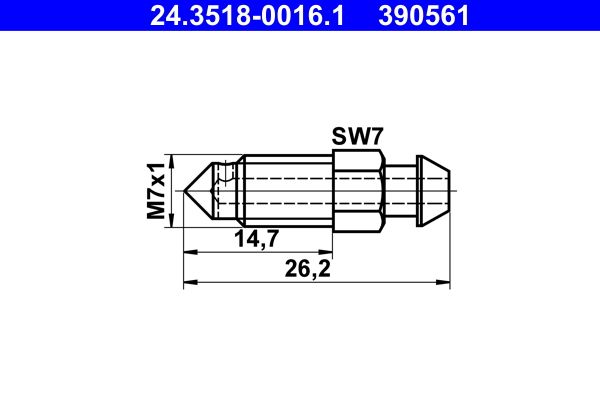 ATE 24.3518-0016.1 Breather Screw/Valve