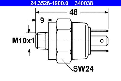 Stop Light Switch ATE 24.3526-1900.0