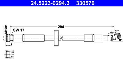 Brake Hose ATE 24.5223-0294.3