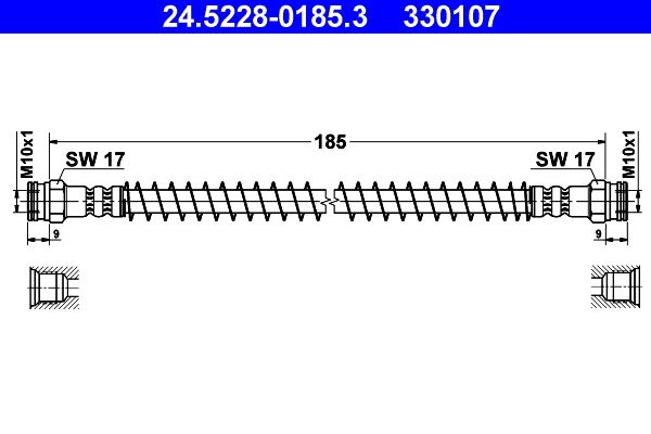 ATE 24.5228-0185.3 Brake Hose