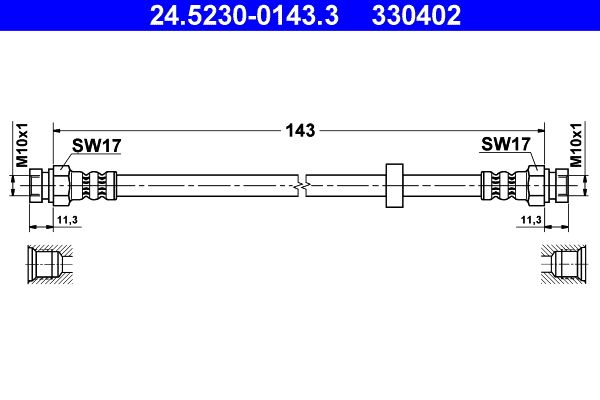 ATE 24.5230-0143.3 Brake Hose