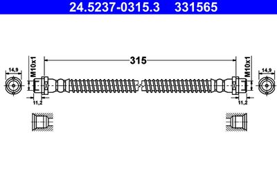 Brake Hose ATE 24.5237-0315.3