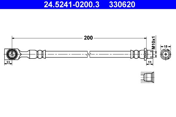 ATE 24.5241-0200.3 Brake Hose