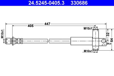 Brake Hose ATE 24.5245-0405.3