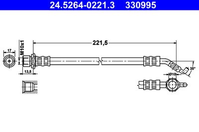 Brake Hose ATE 24.5264-0221.3